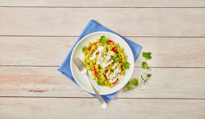 Arroz al cilantro