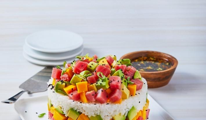 Sushi cake