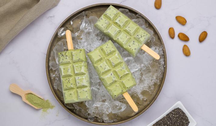 Paletas Heladas de Matcha