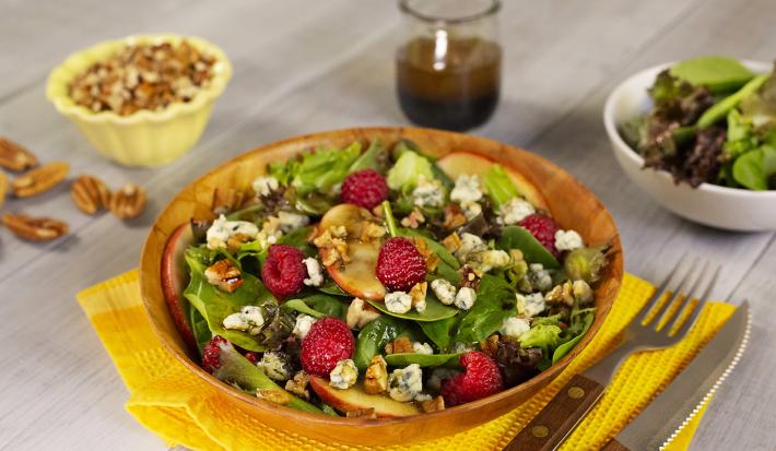 Ensalada con vinagreta de limón y pimiento