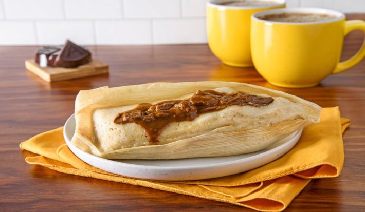 TAMAL de ARRACHERA preparado con Chocolate ABUELITA®