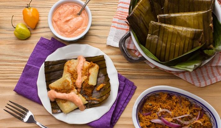 Tamales de cochinita deslactosados