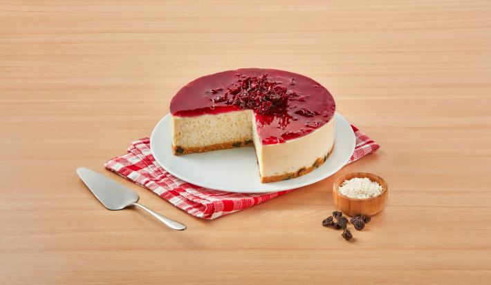 Cheesecake de arroz con jamaica