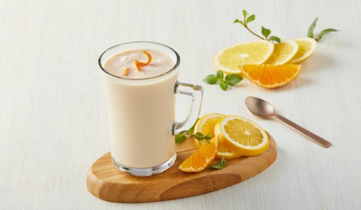 Atole de naranja y mandarina