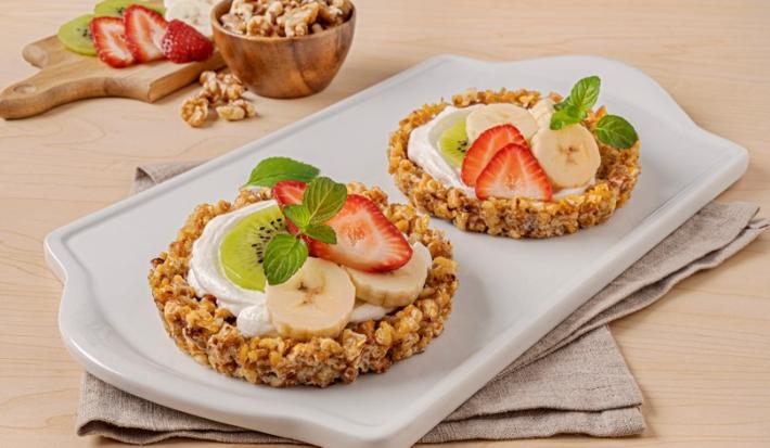 Tarta de Nueces con Fruta