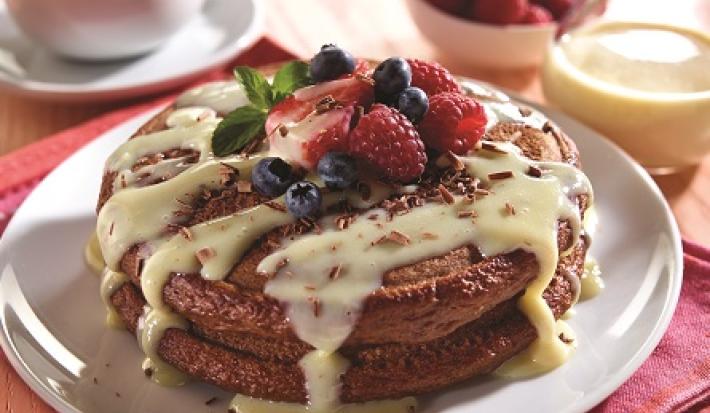 hot-cakes de chocolate