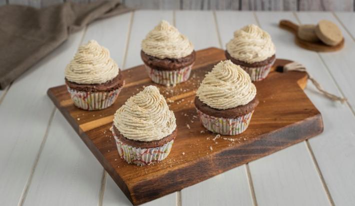 Cupcakes de Chocolate con Mazapán